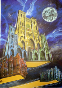 Notre Dame art by Philippe Druillet