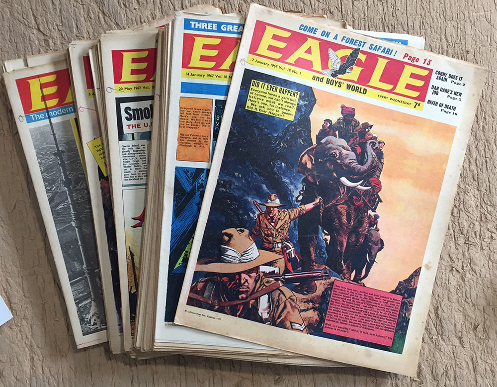 Eagle Volume 18 issues 1 – 52 (1967 missing issue 22 ) Fine art by EAGLE RARE COMICS at The Illustration Art Gallery