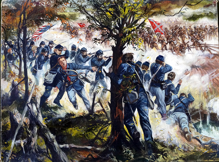 The Battle of Chancellorsville 1863 (Original) by Gerry Embleton at The Illustration Art Gallery