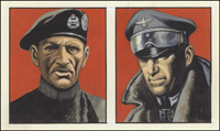 Monty and Rommel Portraits art by Ron Embleton