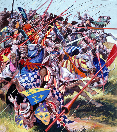 Agincourt The Impossible Victory (Original) by British History (Ron Embleton) at The Illustration Art Gallery