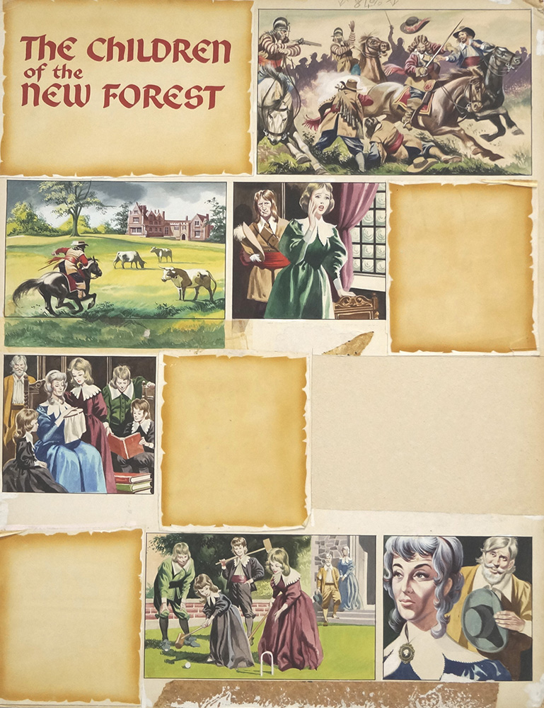 The Children of The New Forest - Page 1 (Original) art by Children of the New Forest (Ron Embleton) at The Illustration Art Gallery