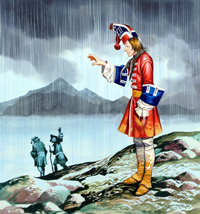 Three Soldiers: A Rainy Goodbye art by Ron Embleton
