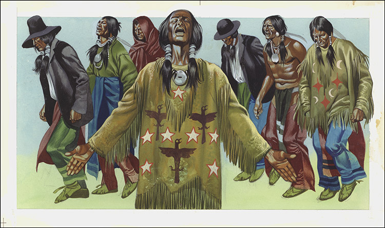 Native American Dance (Original) by American History (Ron Embleton) at The Illustration Art Gallery