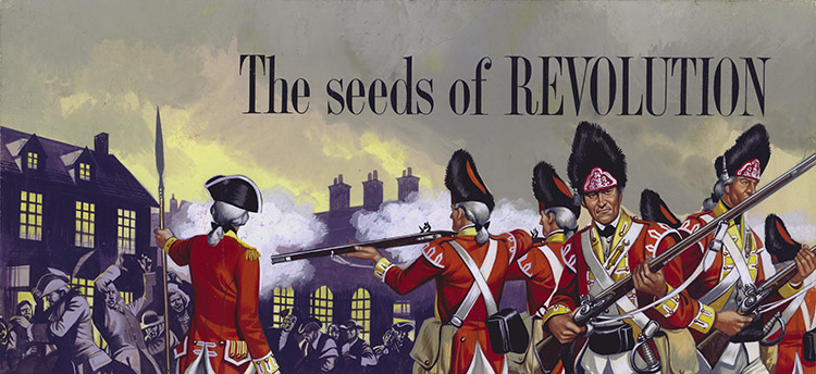 The Seeds of Revolution (Original) by American History (Ron Embleton) at The Illustration Art Gallery