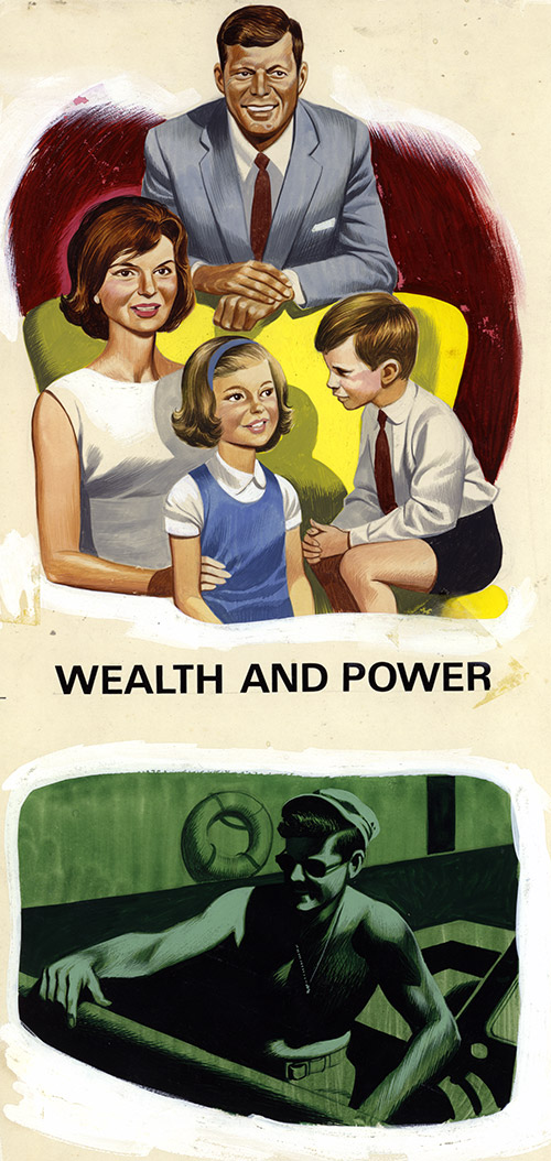 The Kennedy Family (Original) by American History (Ron Embleton) at The Illustration Art Gallery