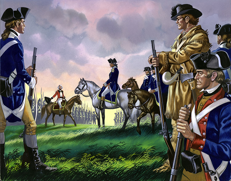 Surrender (Original) by American War of Independence (Ron Embleton) at The Illustration Art Gallery