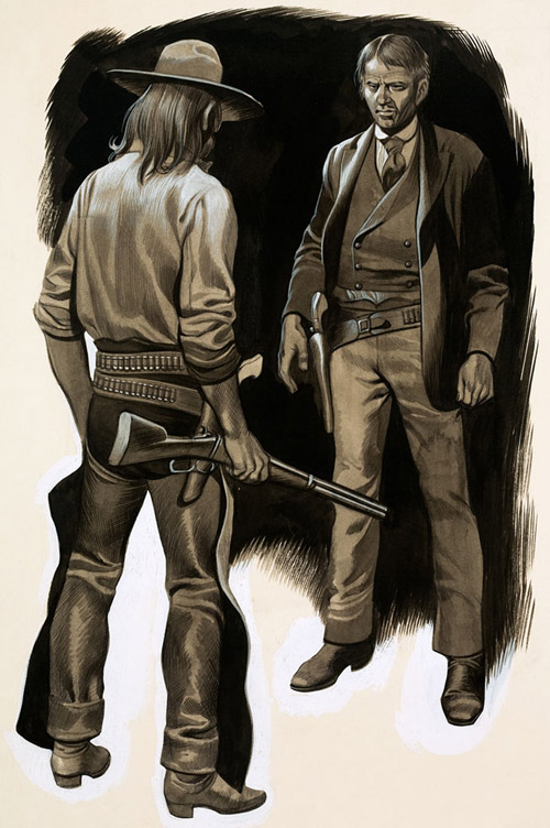 Gunfight at Holbrook (Original) by American History (Ron Embleton) at The Illustration Art Gallery