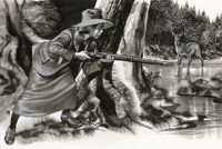 Annie Oakley Hunting (Original)