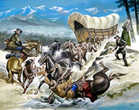 The Winning of the West 3 art by Ron Embleton