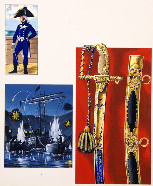 Swords That Tell a Story: Reward for a Wounded Hero (Original) by Dan Escott at The Illustration Art Gallery
