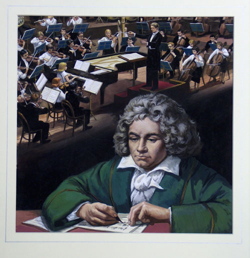 Ludwig van Beethoven (Original) by Dan Escott at The Illustration Art Gallery