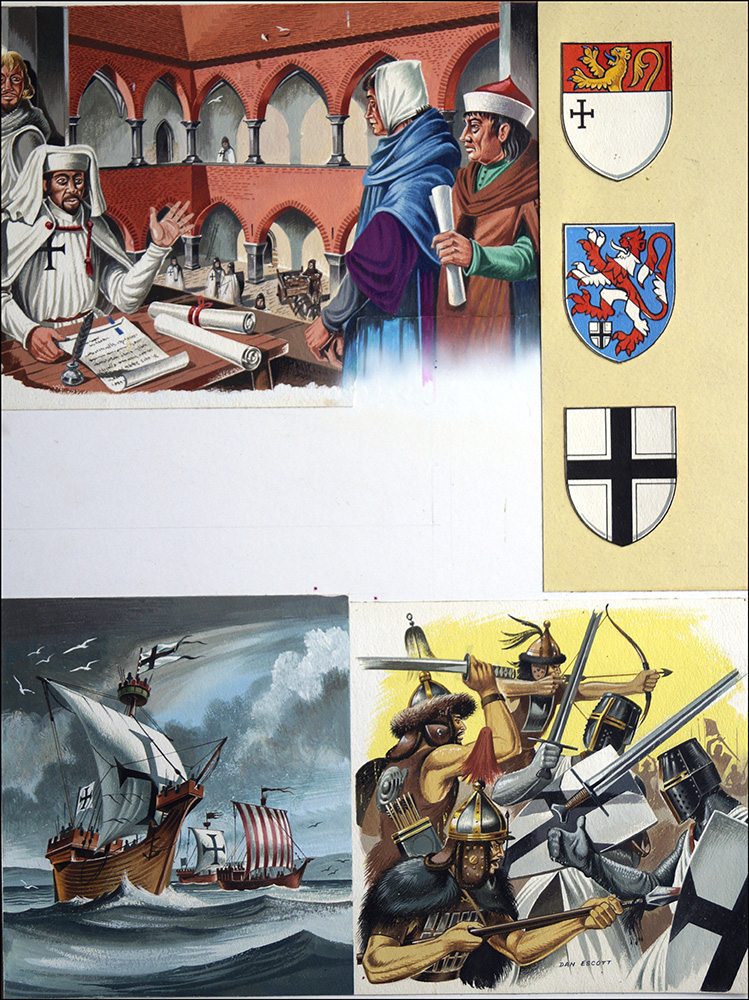 Tales of the Teutonic Knights (Original) (Signed) art by Dan Escott at The Illustration Art Gallery