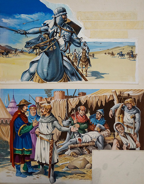 The Teutonic Order of Knights (TWO panels) (Originals) (Signed) by Dan Escott at The Illustration Art Gallery