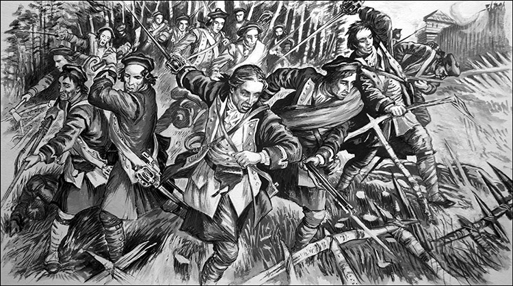 Black Watch Tragedy in Canada (Original) by F R Exell at The Illustration Art Gallery