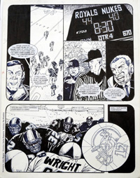 The Burning Man page 1 art by Carlos Ezquerra