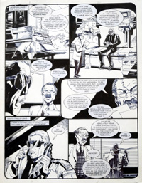 The Burning Man page 5 art by Carlos Ezquerra