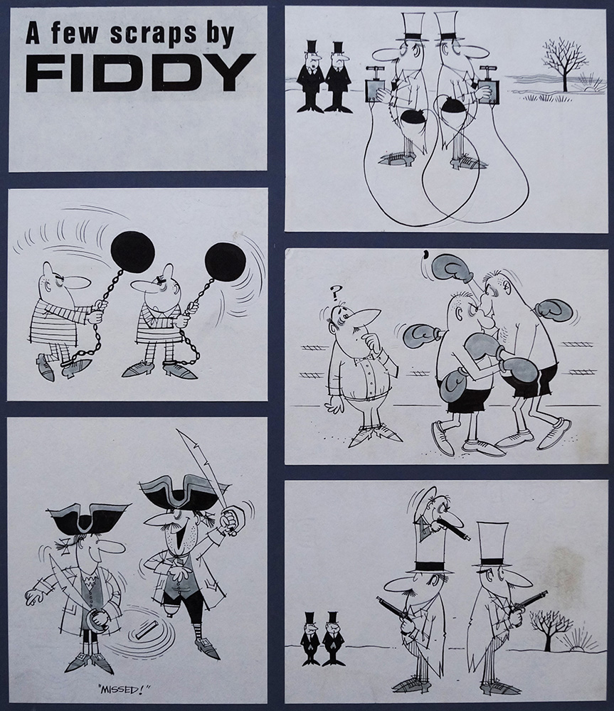 Fun with Fiddy: A Few Scraps (Original) art by Roland Fiddy at The Illustration Art Gallery