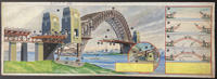 Sydney Harbour Bridge - Eagle Cut Away art by Walkden Fisher