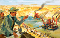 The Suez Canal (Original) (Signed)