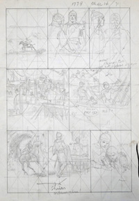 The Long Road - Hal Foster drawing for page #1779 (Originals)