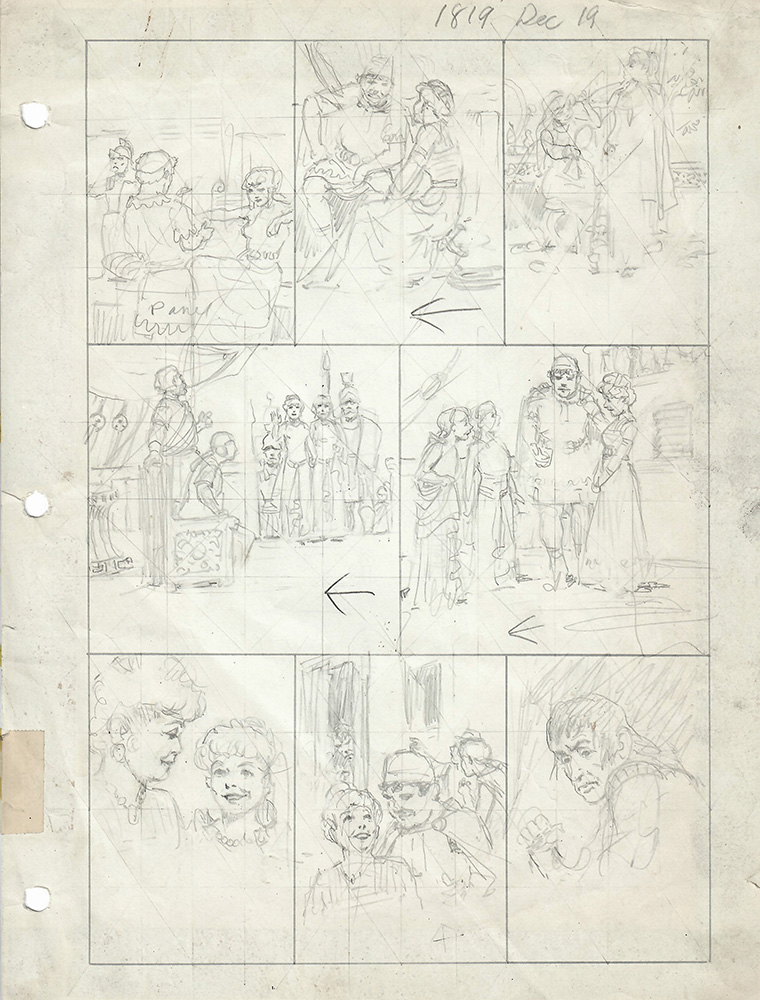 Prince Valiant Preliminary #1819 (Original) art by Hal Foster at The Illustration Art Gallery
