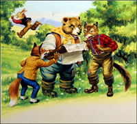 Brer Rabbit: Looking For Clues art by Henry Fox