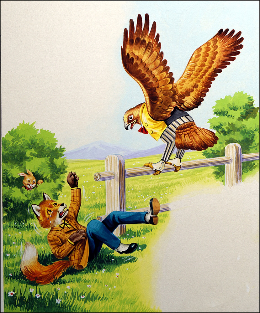 Brer Fox and Brer Hawk (Original) art by Henry Fox at The Illustration Art Gallery