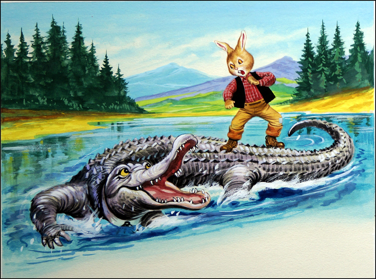 Surfin Bunny (Original) art by Henry Fox at The Illustration Art Gallery