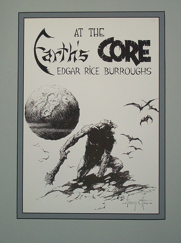 Edgar Rice Burroughs 8 Earth's Core (Limited Edition Print) art by Frank Frazetta at The Illustration Art Gallery