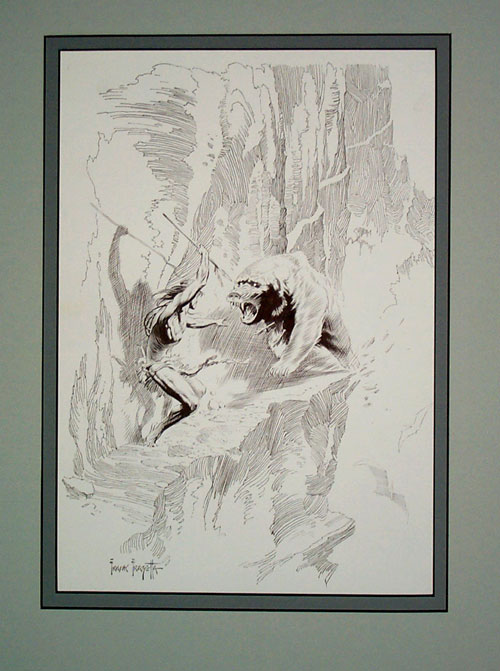 Edgar Rice Burroughs 21 Tarzan Waited (Limited Edition Print) by Frank Frazetta at The Illustration Art Gallery