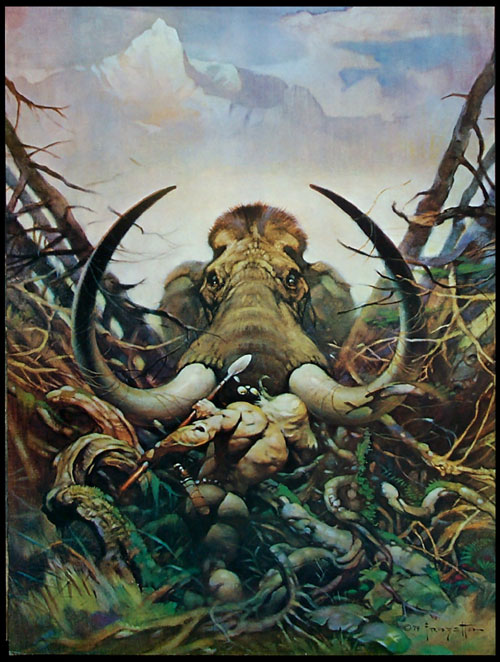 The Mammoth (Print) by Frank Frazetta at The Illustration Art Gallery