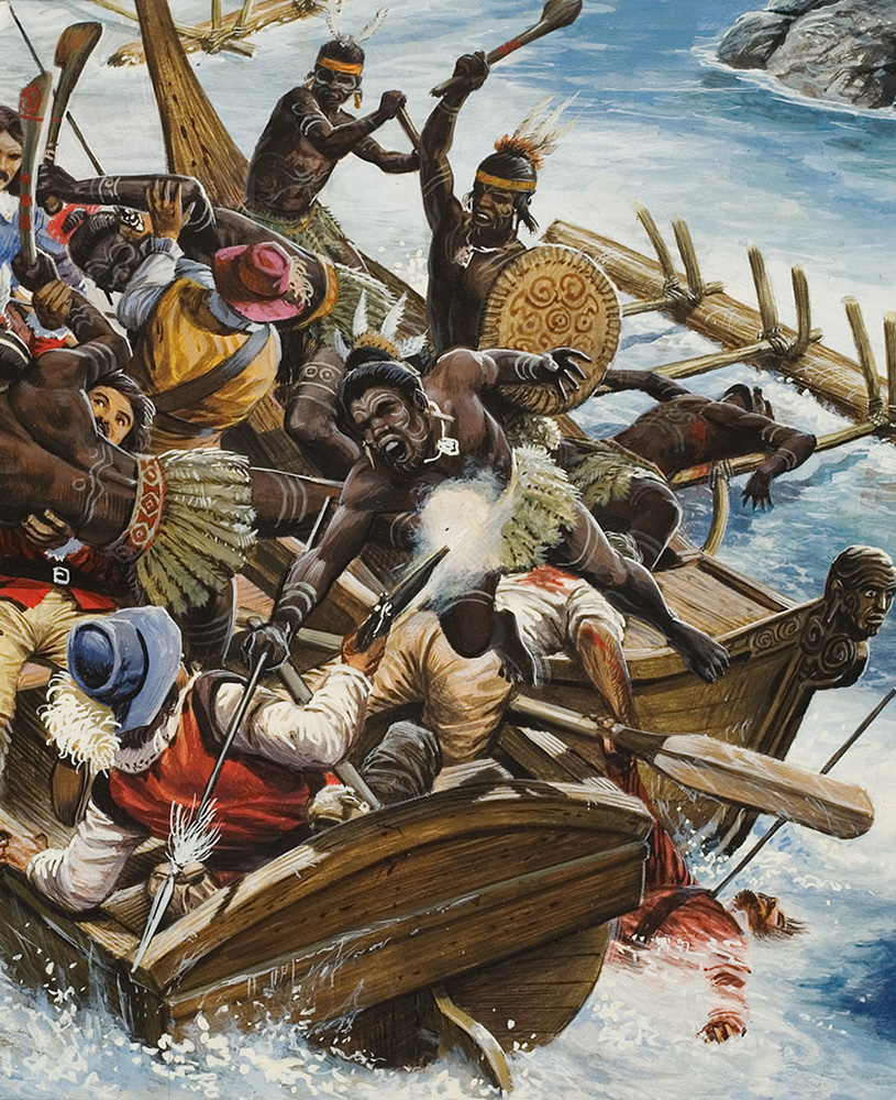 Massacre at Murderers' Bay (Original) art by Oliver Frey Art at The Illustration Art Gallery