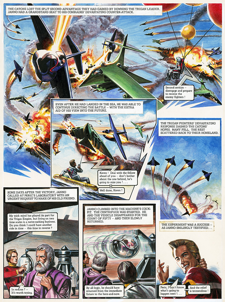 The Trigan Empire: Look and Learn issue 781 (1 Jan 1977) - Counter-attack! (Original) art by The Trigan Empire (Oliver Frey) at The Illustration Art Gallery