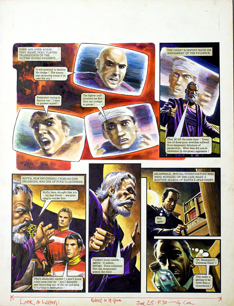 The Trigan Empire: Look and Learn 25th June 1977 (2) (Original) (Signed) art by The Trigan Empire (Oliver Frey) at The Illustration Art Gallery