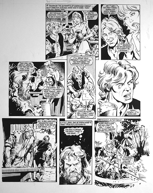 Robin of Sherwood: Dust of Dementer (TWO pages) (Originals) by Phil Gascoine Art at The Illustration Art Gallery