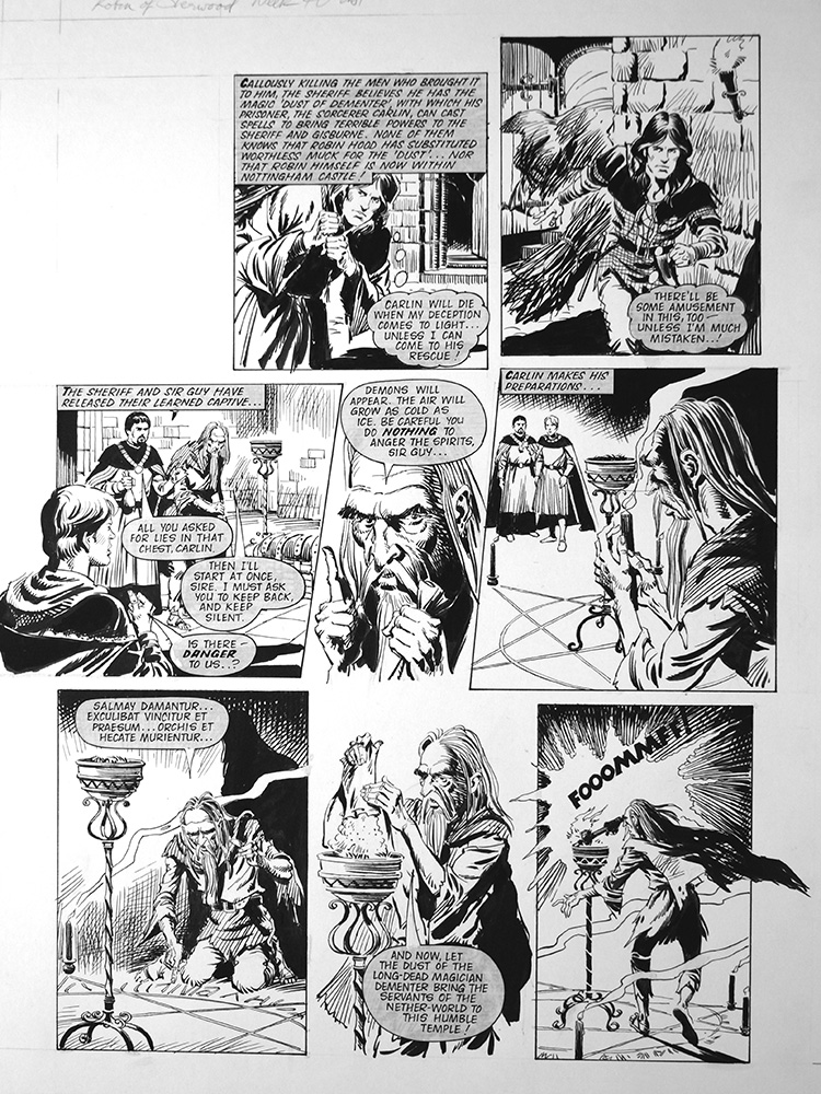 Robin of Sherwood: Astaroth (TWO pages) (Originals) art by Phil Gascoine at The Illustration Art Gallery