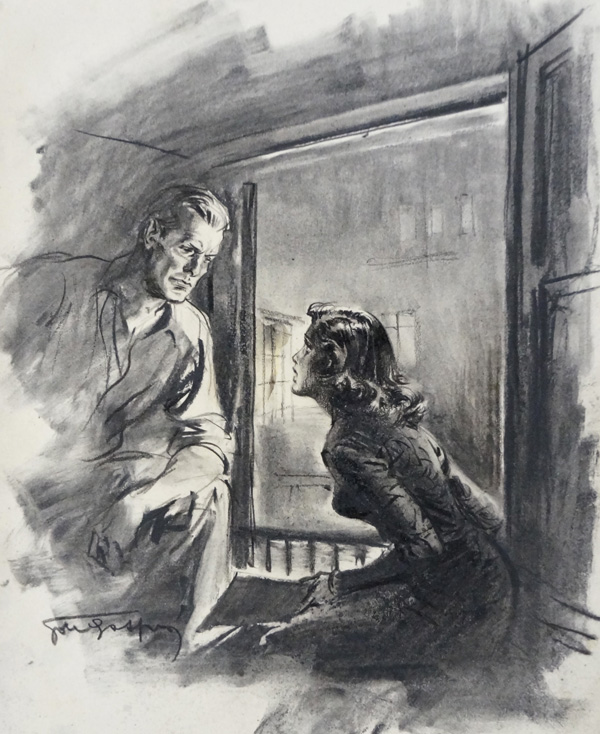 Beauty by the Window (Original) (Signed) by Giorgio De Gaspari at The Illustration Art Gallery