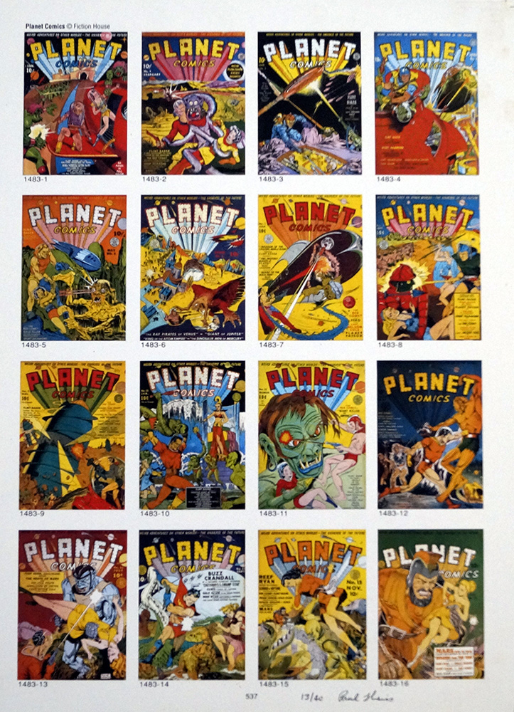 PUBLISHER'S PROOF PAGE: Photo-Journal Guide to Comic Books - Planet Comics 1 - 16 (Signed) (Limited Edition) at The Book Palace