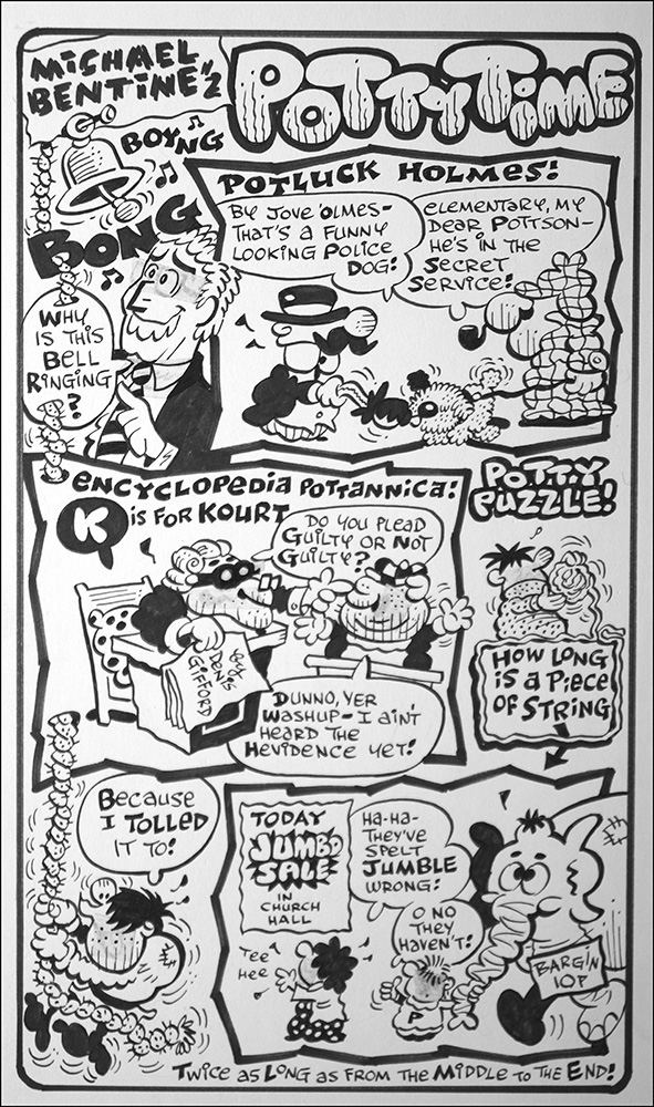 Michael Bentine's Potty Time: Jumbo Sale (Original) art by Denis Gifford Art at The Illustration Art Gallery