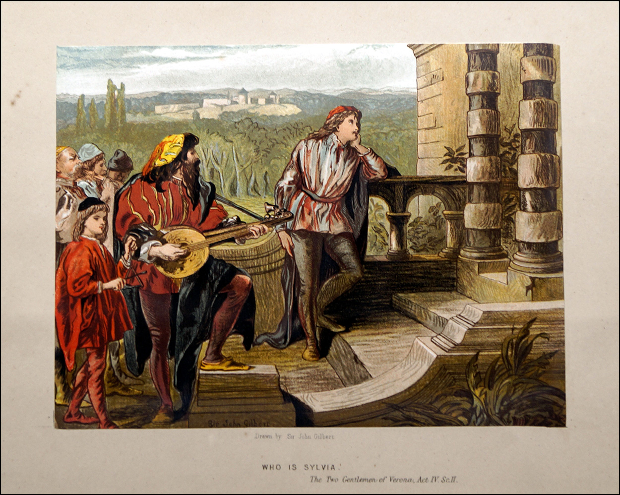 Scenes from Shakespeare - Two Gentlemen of Verona (Print) art by Sir John Gilbert Art at The Illustration Art Gallery
