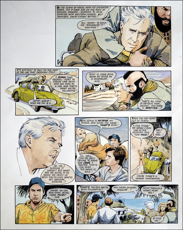 The A-Team: Beatlemania (TWO pages) (Originals) by Maureen & Gordon Gray Art at The Illustration Art Gallery