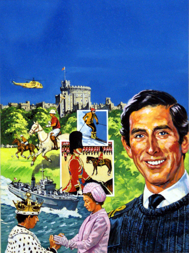 Life of Prince Charles (Original) art by Harry Green at The Illustration Art Gallery