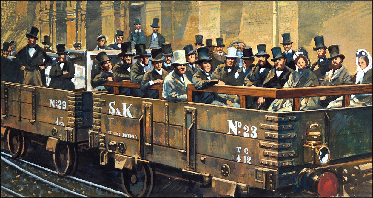 Building the London Underground (Original) art by Harry Green at The Illustration Art Gallery