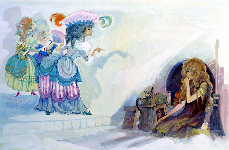 Cinderella - Bossy Sisters (Original) by Gwen Green Art at The Illustration Art Gallery