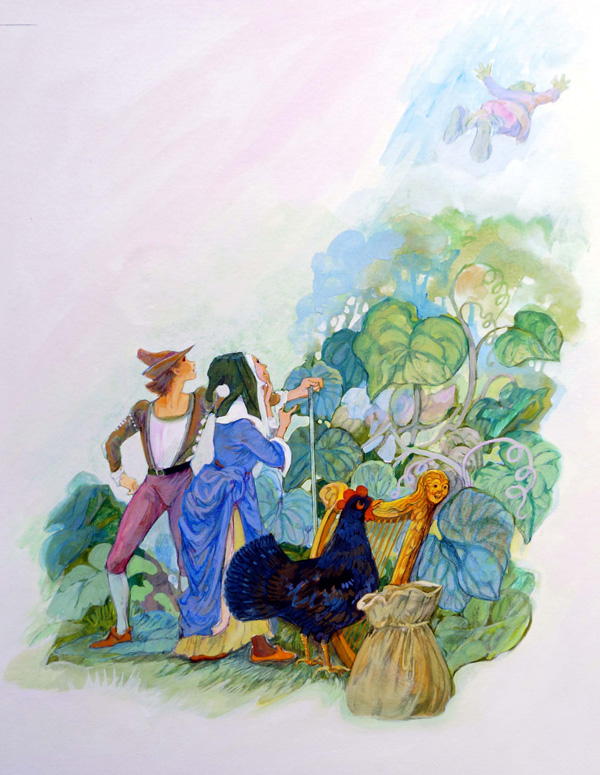 Jack & The Beanstalk - The Harder They Fall (Original) by Gwen Green Art at The Illustration Art Gallery