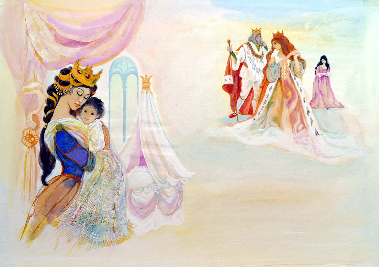 Snow White - Queen Snow White (Original) art by Gwen Green Art at The Illustration Art Gallery
