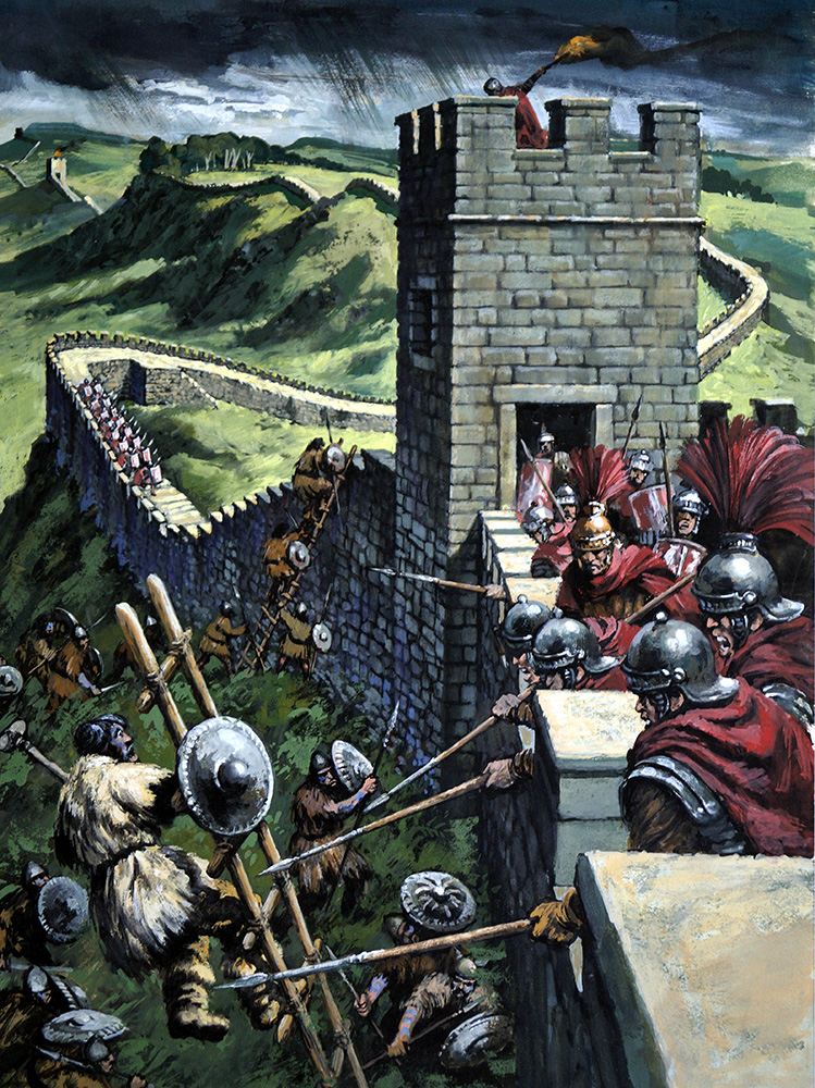 Hadrian's Wall (Original) art by Harry Green Art at The Illustration Art Gallery