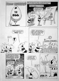 The Looney Martians in The Egg (THREE pages) art by Mike Green