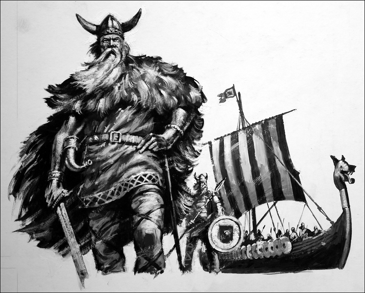 The Vikings (Original) art by Harry Green at The Illustration Art Gallery